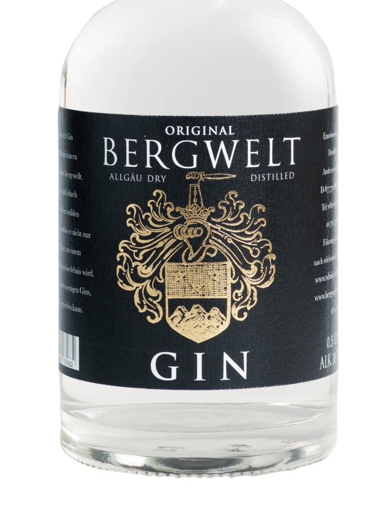 Bergwelt Gin Online (0,5 Liter) Shop Brennerei - Bergwelt